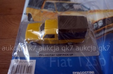 Polski Fiat 125p Pickup Kultowe Auta PRL 1:43 FOLI