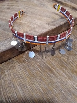 Biżuteria afrykańska naszyjnik masajski