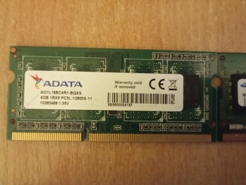 Pamięć RAM DDR3L 1600Mhz ADATA 4GB + SAMSUNG 2GB