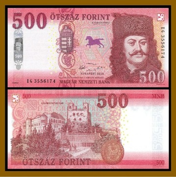 Hungary 500 Forint, 2018 (2019) P-New Unc