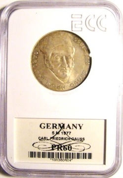 5 MAREK NIEMCY 1977 Ag GAUSS Ag GRADING ECC PR60