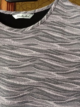 Fioletowo-szaro wrzosowa bluzka damska rozmiar 18