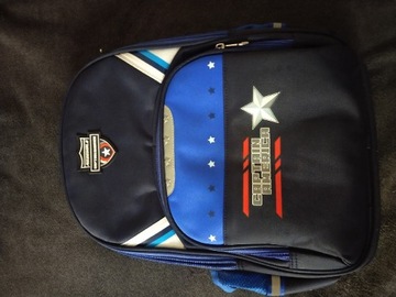 Plecak trzykomorowy Capitan America USA solidny