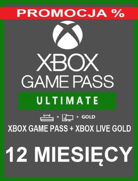 Game Pass ULTIMATE + Live Gold 12 Miesięcy 365 DNI