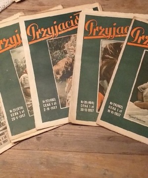 Przyjaciółka  1957r  zestaw nr1 5 numerów 