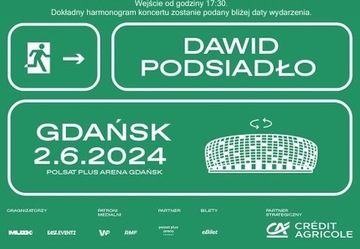 Bilet na koncert Dawid Podsiadło 2.6.2024 Gdańsk