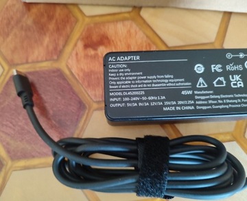 Zasilacz DL45200225    zasilanie 5-20V USB-C