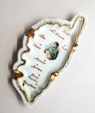 Popielnica ozdobna, porcelana francuska, Napoleon