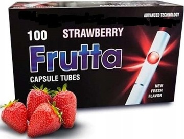Gilzy Frutta Strawberry 100 szt Click Truskawkowe