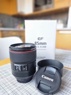 Canon 85mm f/1.4 L IS USM stabilizacja cichy USM