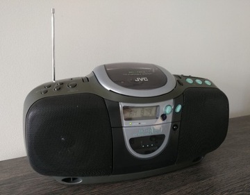 Radiomagnetofon odtwarzacz CD przenośny JVC RC-NX3