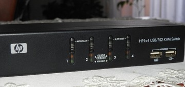 Przełącznik KVM HP 1x4 USB/PS2 KVM Switch 372032-A21 / HSTNR-K001