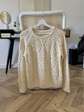 Sweter bawełniany damski modny vintage retro