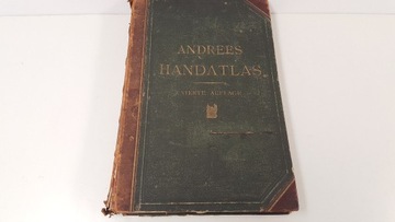 ANDREES HANDATLAS dyży atlas z 1899 r VIERTE 