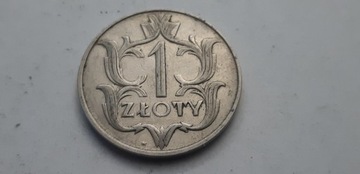 1 zł 1929 -  moneta ze zdjęcia - super stan