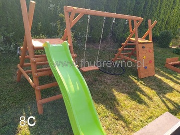 Plac zabaw Huśtawka Ogrodowa drewniana Dziecięca