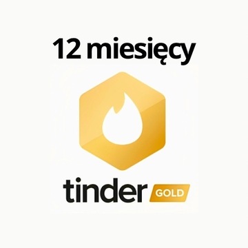 Tinder GOLD 12 Miesięcy - Voucher PL - 1 rok