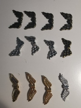 MIX kol metal charms skrzydła do wyrobu biżuterii 