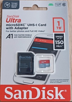 San Disk UHS-1 Card with adapter 1TB