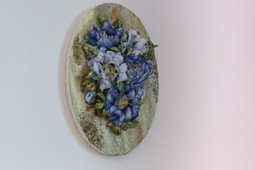 Obraz z kwiatami na prezent handmade