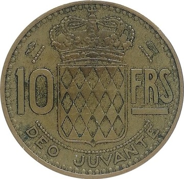 Monako 10 francs 1950, KM#130