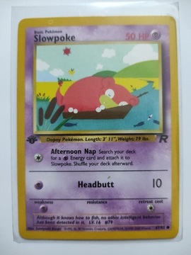 Karta Pokemon Slowpoke Team Rocket 67/82 1st Edit