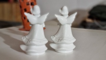 Porcelanowy anioł dwie sztuki