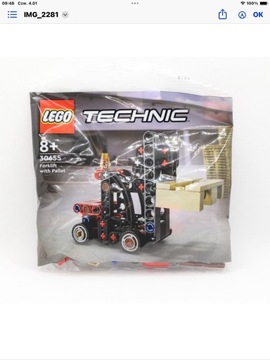 LEGO Technic Wózek widłowy z paletą 30655