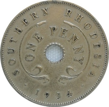 Rodezja Południowa 1 penny 1934, KM#7