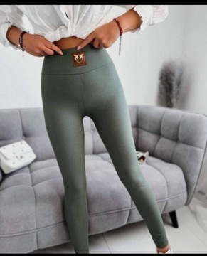 Legginsy prążkowane M 