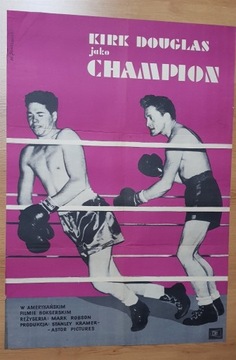 Champion 1961 Janiszewski Kirk Douglas plakat film