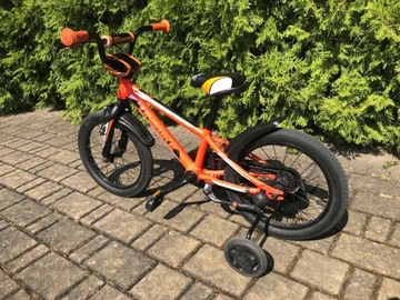 Rower dziecięcy Unibike Viking 16" + kółka boczne