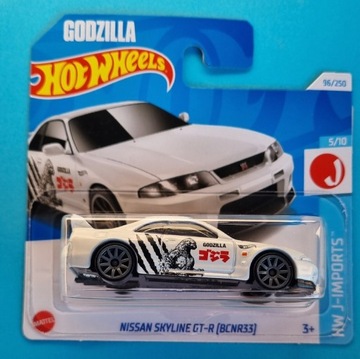 Hot Wheels NISSAN SKYLINE GT-R (BCNR33) godzilla