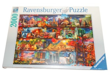 NOWE Puzzle 2000 Ravensburger Biblioteka Podróże