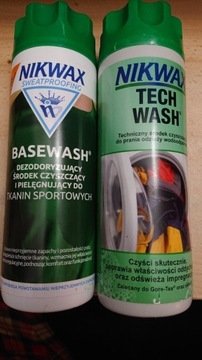 Nikwax zestaw Tech Wash 300 ml + Basewash 300 ml