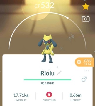 Pokemon go shiny Riolu