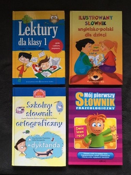Komplet 4 książek dla dzieci I-III klasa