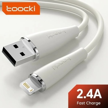Kabel IPhone TOOCKI (Lightning <- USB-A) 2,4A
