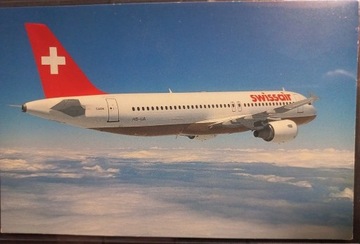 Pocztówka Swissair Airbus A320