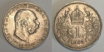 Austria 1 korona 1915 srebro