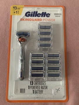 Gillette Skinguard Power, maszynka+13 ostrzy