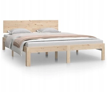 Rama łóżka, lite drewno sosnowe, 140x200 cm łóżko