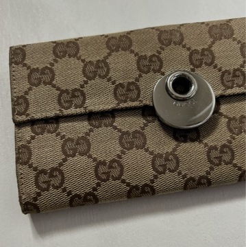 Oryginalny portfel Gucci monogram