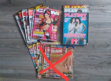 Zestaw 10 gazet PLAYBOY,  CKM