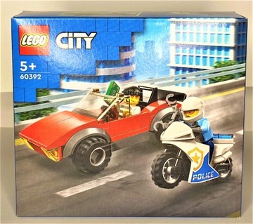 LEGO City 60392 Motocykl policyjny – pościg