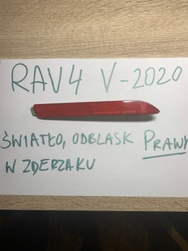 ODBLASK PRAWY ZDERZAKA RAV4