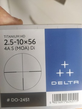 Luneta Delta Titanium HD 2.5-10x56 4A S (Moa) Di.