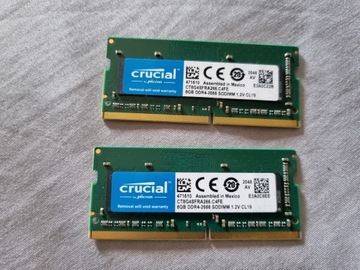 PAMIĘĆ RAM CRUCIAL 2 x 8GB DDR4 2666MHZ SODIMM 16GB