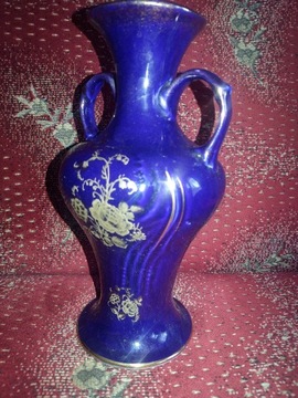 Kobaltowy stary wazon
