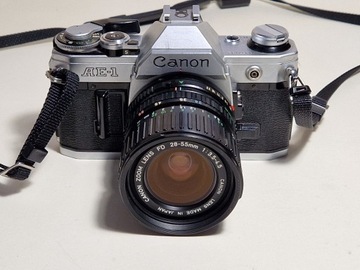 Canon AE-1 + Obiektyw 28-55mm